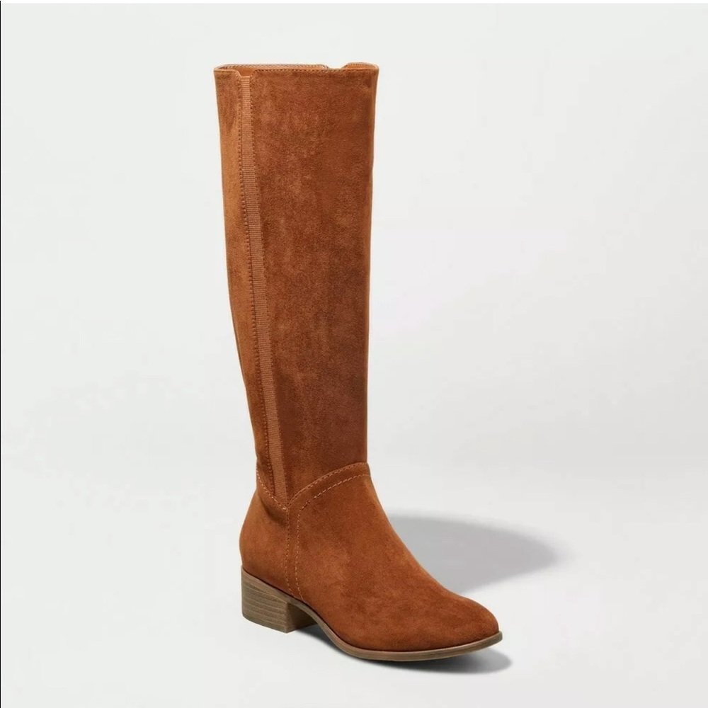 New Universal Thread Burnt Orange Saddle Boots 8